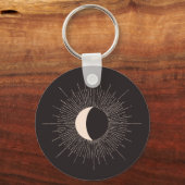 Abstracte Mon Burst Eclipse Sleutelhanger (Voorkant)
