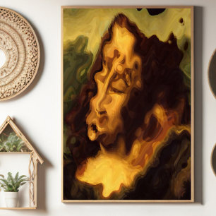 Abstracte Mona Lisa Poster