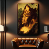Abstracte Mona Lisa Poster