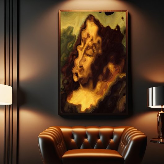 Abstracte Mona Lisa Poster
