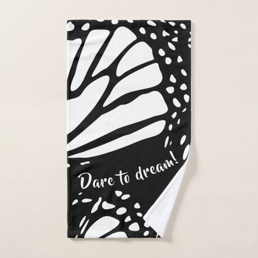 Abstracte Monarch Butterfly Wing - Dare to Dream! Bad Handdoek (Handdoek)