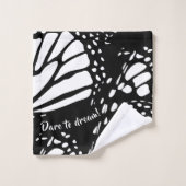 Abstracte Monarch Butterfly Wing - Dare to Dream! Bad Handdoek (Wasdoekje)