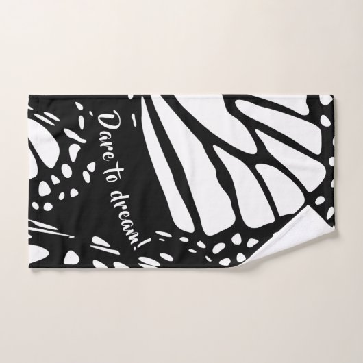 Abstracte Monarch Butterfly Wing - Dare to Dream! Bad Handdoek (Handdoek)