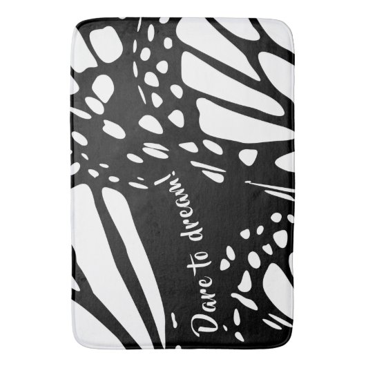 Abstracte Monarch Butterfly Wing - Dare to Dream! Badmat (Voorkant Verticaal)