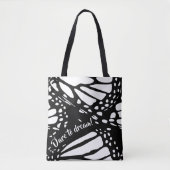 Abstracte Monarch Butterfly Wing - Dare to Dream! Tote Bag (Voorkant)