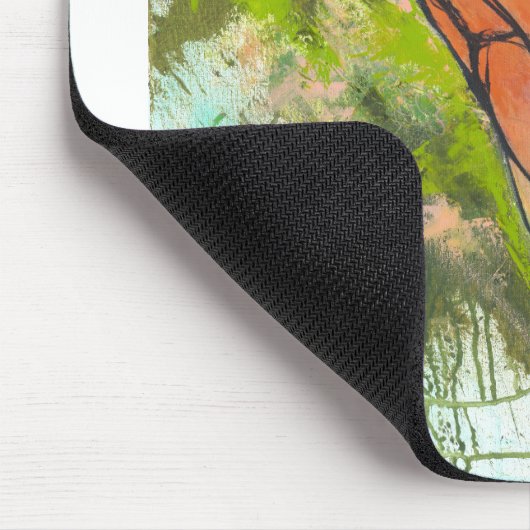 Abstracte monarchvlinder - Poster Muismat (Hoek)