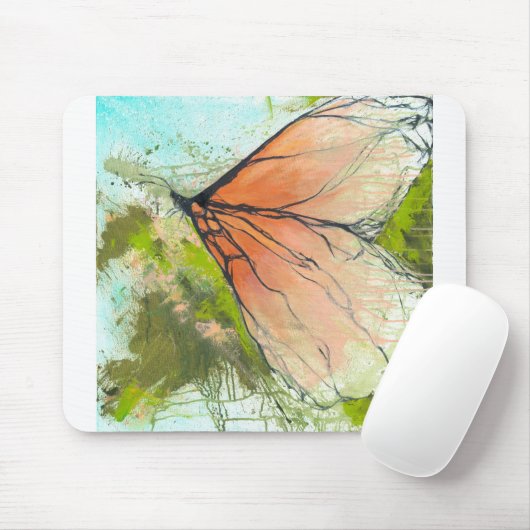 Abstracte monarchvlinder - Poster Muismat (Met muis)