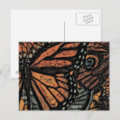 Abstracte Monboogvlinder Briefkaart (Voorkant / Achterkant)
