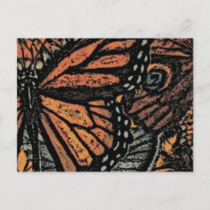 Abstracte Monboogvlinder Briefkaart