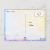 abstracte , monetwaterlib 7 briefkaart (Achterkant)