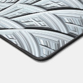 Abstracte Monochrome Grijze Spiraalvormige Fractal Bureaumat (Hoek)