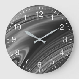 Abstracte monochrome wervelkolom grote klok