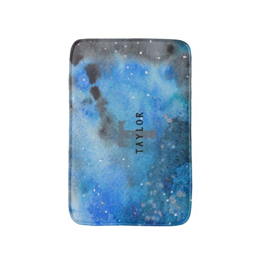 Abstracte monogram badmat (Voorkant Verticaal)