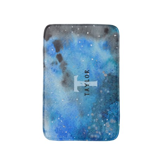 Abstracte monogram badmat (Voorkant Verticaal)