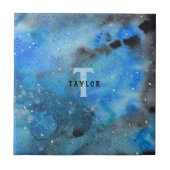 Abstracte monogram tegeltje (Voorkant)