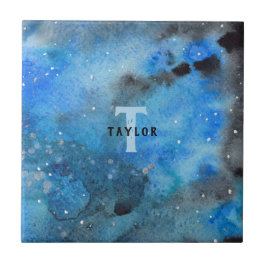 Abstracte monogram tegeltje