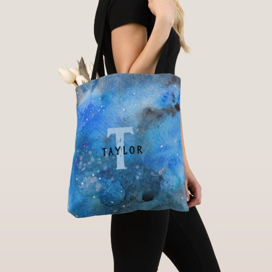 Abstracte monogram tote bag (Dichtbij)