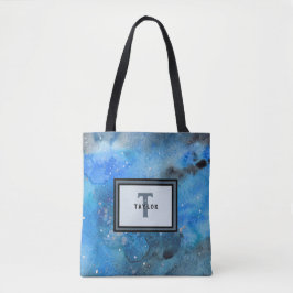 Abstracte monogram tote bag