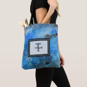 Abstracte monogram tote bag (Dichtbij)