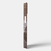 Abstracte monogrammen van Bronze Glittery Case-Mate iPhone Case (Achterkant / Rechts)