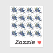 Abstracte Monstera-blad Vloeibare Marmer Sticker S (Vel)
