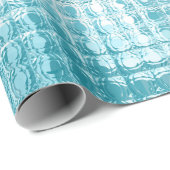 Abstracte, mooie blauwe elegante achtergrond cadeaupapier (Rol Hoek)