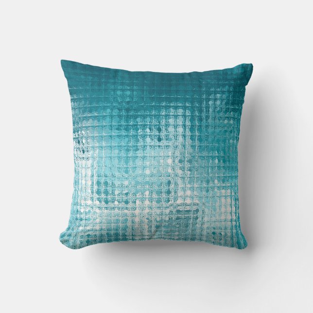 Abstracte, mooie blauwe elegante achtergrond kussen (Voorkant)