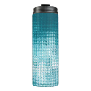 Abstracte, mooie blauwe elegante achtergrond thermosbeker