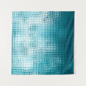 Abstracte, mooie blauwe elegante achtergrond wandkleed (Voorkant (horizontaal))