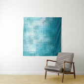 Abstracte, mooie blauwe elegante achtergrond wandkleed (In Situ (horizontaal))