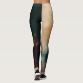 Abstracte, mooie bloem-Leggings Leggings (Achterkant)