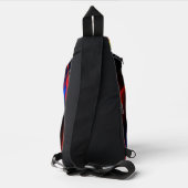 Abstracte mooie Kleurenlichten Sling Bag (Achterkant)