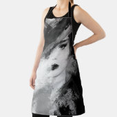 Abstracte mooie vrouw. illustratie van de mode. ac schort (Insitu)