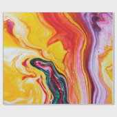 Abstracte mooie waterverf oceaan cadeaupapier (Vlak)