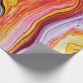 Abstracte mooie waterverf oceaan cadeaupapier (Hoek)