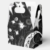 Abstracte moon en sterren bedankdoosjes (Geopend)