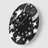 Abstracte moon en sterren grote klok (Hoek)