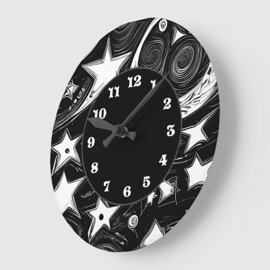 Abstracte moon en sterren grote klok (Hoek)