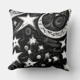 Abstracte moon en sterren kussen