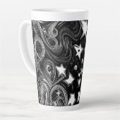 Abstracte moon en sterren latte mok (Linkerhoek)