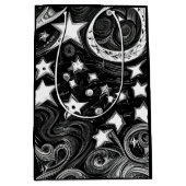 Abstracte moon en sterren medium cadeauzakje (Voorkant)