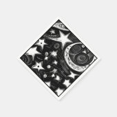 Abstracte moon en sterren servet (Hoek)