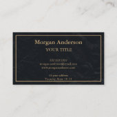 Abstracte Moon Phase Gold Spirituele Energie Heile Visitekaartje (Achterkant)