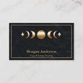 Abstracte Moon Phase Gold Spirituele Energie Heile Visitekaartje (Voorkant)