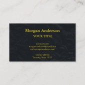 Abstracte Moon Phase Gold Spirituele Energie Heile Visitekaartje (Achterkant)