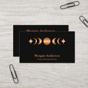 Abstracte Moon Phase Gold Spirituele Energie Heile Visitekaartje