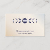 Abstracte Moon Phase Gold Spirituele Energie Heile Visitekaartje (Voorkant)