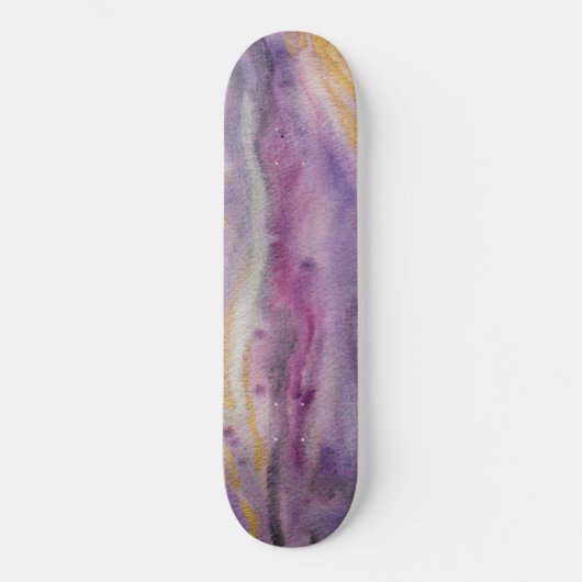 Abstracte moonglow Gold-verf Persoonlijk Skateboard (Voorkant)