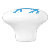 Abstracte Moose Ceramic Knob. Keramische Knop (Zijkant)