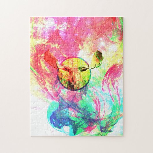 Abstracte Moose Photo Puzzle Legpuzzel (Verticaal)